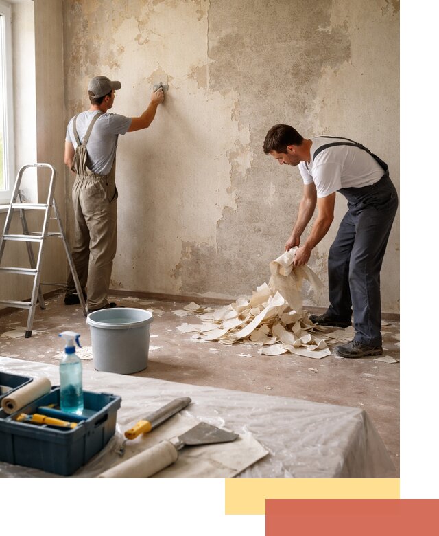 Снятие старых обоев в Липецке быстро и качественно