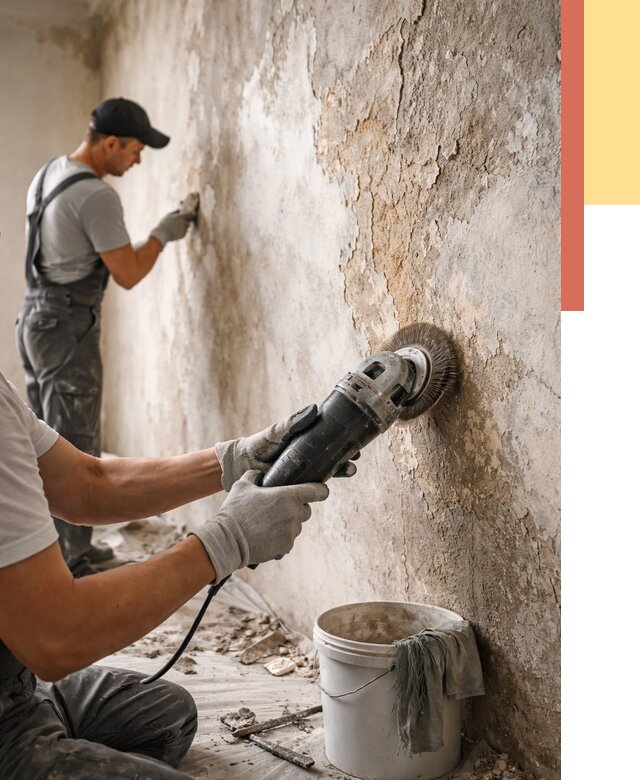 Снятие и удаление краски со стен в Липецке от 2183 руб. — ОТДЕЛОЧНИК-Лпц