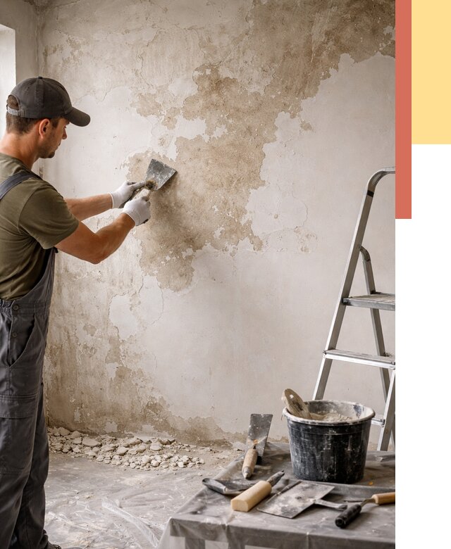 Снятие старой шпаклевки в Липецке от 1923 руб. — быстро и недорого | ОТДЕЛОЧНИК-Лпц