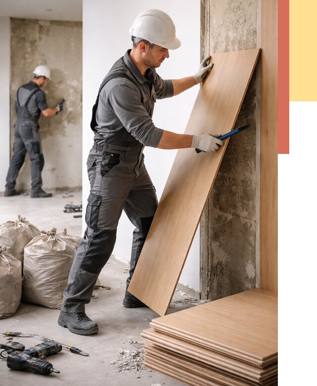 Демонтаж стеновых панелей в Липецке от 3638 руб. за м² быстро и недорого | ОТДЕЛОЧНИК-Лпц