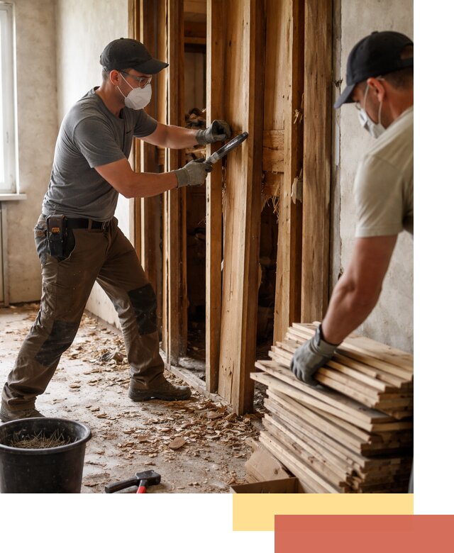 Демонтаж деревянных перегородок в Липецке быстро и аккуратно