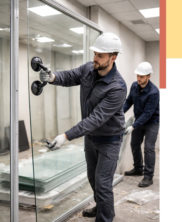 Демонтаж стеклянных перегородок в Липецке от 3326 руб. — быстро и недорого | ОТДЕЛОЧНИК-Лпц