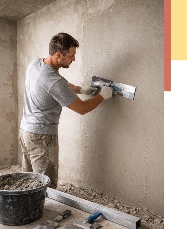 Штукатурка стен без маяков в Липецке от 7484 руб/м2 — услуги и цена | ОТДЕЛОЧНИК-Лпц