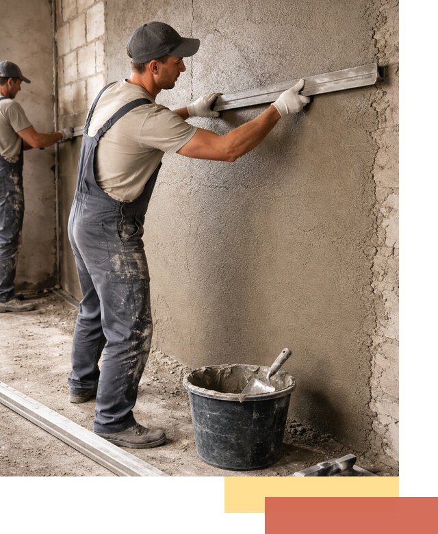 Штукатурка стен цементно-песчаная в Липецке профессионально