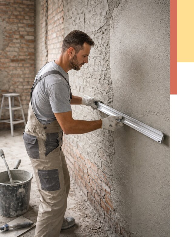 Штукатурка кирпичных стен в Липецке от 4677 руб/м2 — быстро и недорого | ОТДЕЛОЧНИК-Лпц