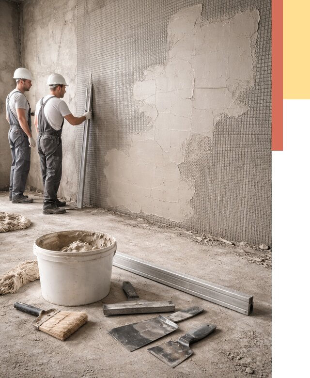 Штукатурка стен по сетке в Липецке от 5717 руб./м2 — быстро и недорого | ОТДЕЛОЧНИК-Лпц