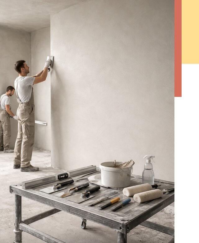 Штукатурка стен под покраску в Липецке от 4677 руб./м² — качественно и недорого | ОТДЕЛОЧНИК-Лпц