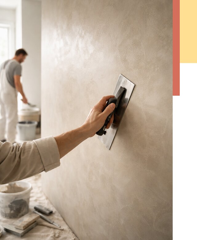 Венецианская штукатурка в Липецке от 3638 руб/м² — нанесение стен под ключ | ОТДЕЛОЧНИК-Лпц