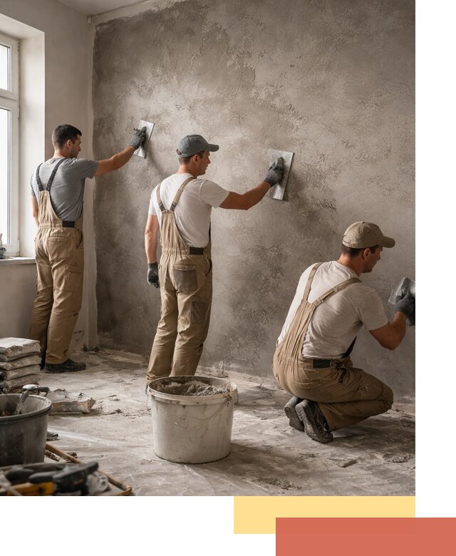 Декоративная штукатурка под бетон в Липецке для стен и потолков