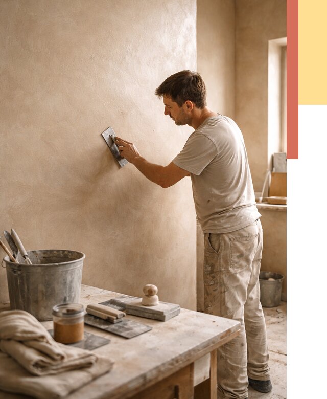 Марокканская штукатурка таделакт в Липецке под ключ от 4365 руб. | ОТДЕЛОЧНИК-Лпц