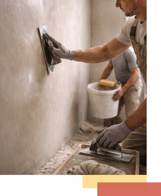 Нанесение марокканской штукатурки таделакт в Липецке