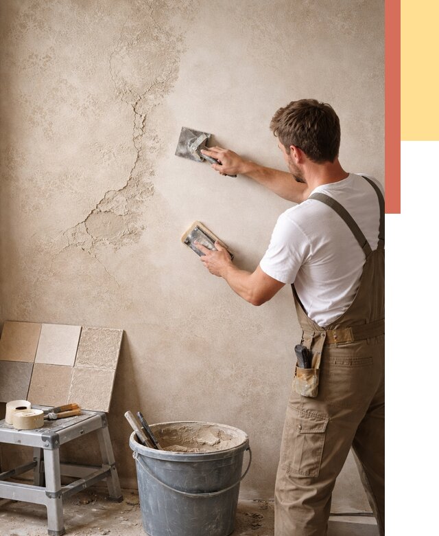 Ремонт декоративной штукатурки в Липецке от 4677 руб. под ключ | ОТДЕЛОЧНИК-Лпц