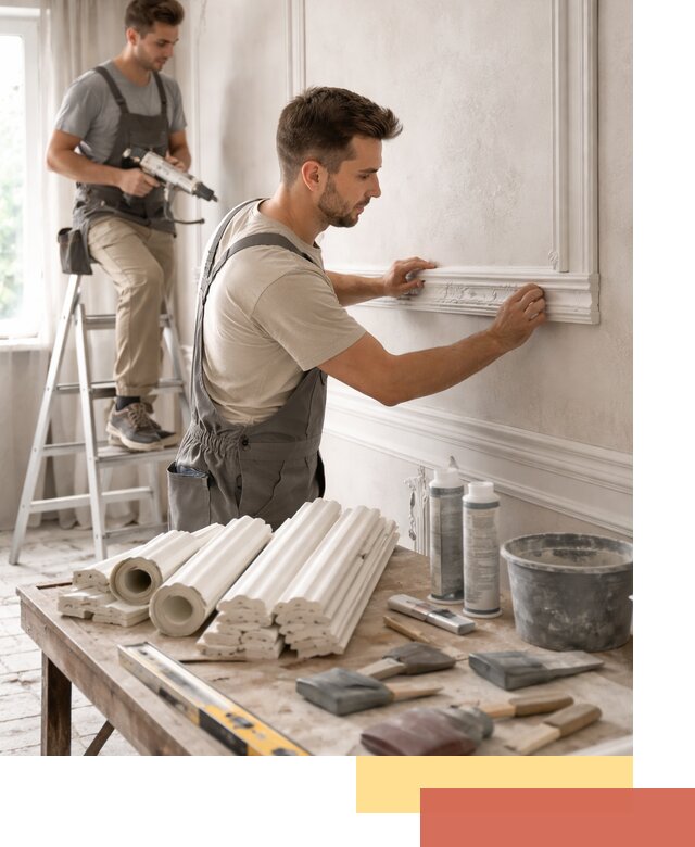 Монтаж лепнины на стены в Липецке профессионально и качественно