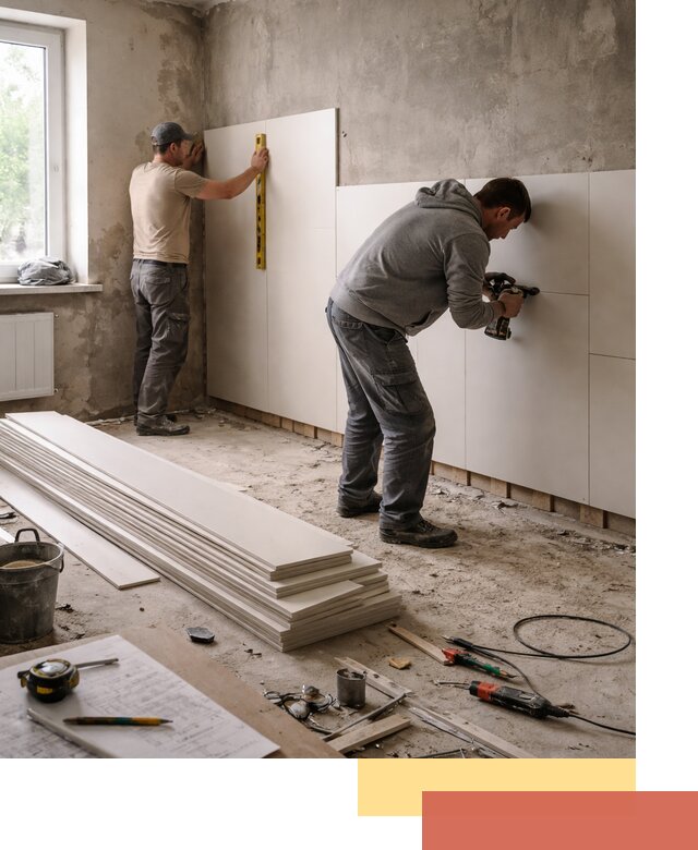 Монтаж ПВХ панелей на стены в Липецке качественно и быстро