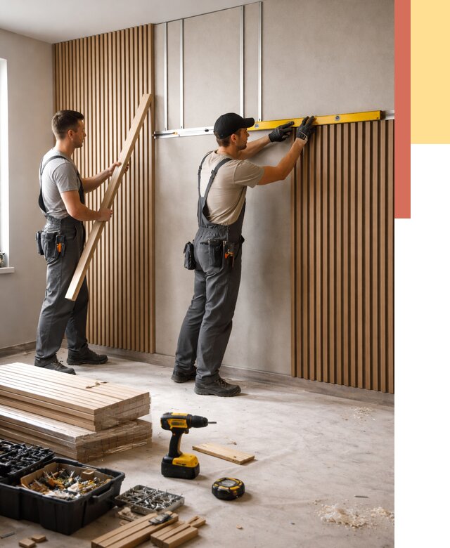 Монтаж реечных панелей на стены в Липецке от 1247 руб. — быстро и недорого | ОТДЕЛОЧНИК-Лпц