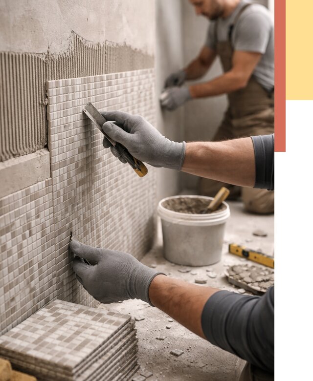 Облицовка стен мозаикой в Липецке от 3326 руб/м2 — укладка мозаики на стены | ОТДЕЛОЧНИК-Лпц