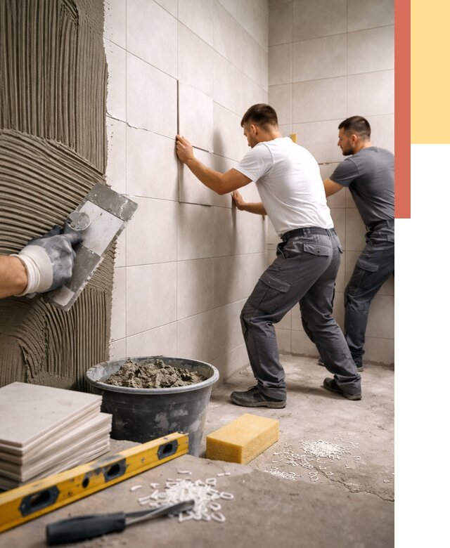 Укладка плитки на стены в Липецке от 883 руб. — качественно и недорого | ОТДЕЛОЧНИК-Лпц