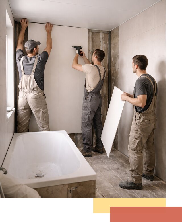 Отделка ванной панели ПВХ профессионально в Липецке