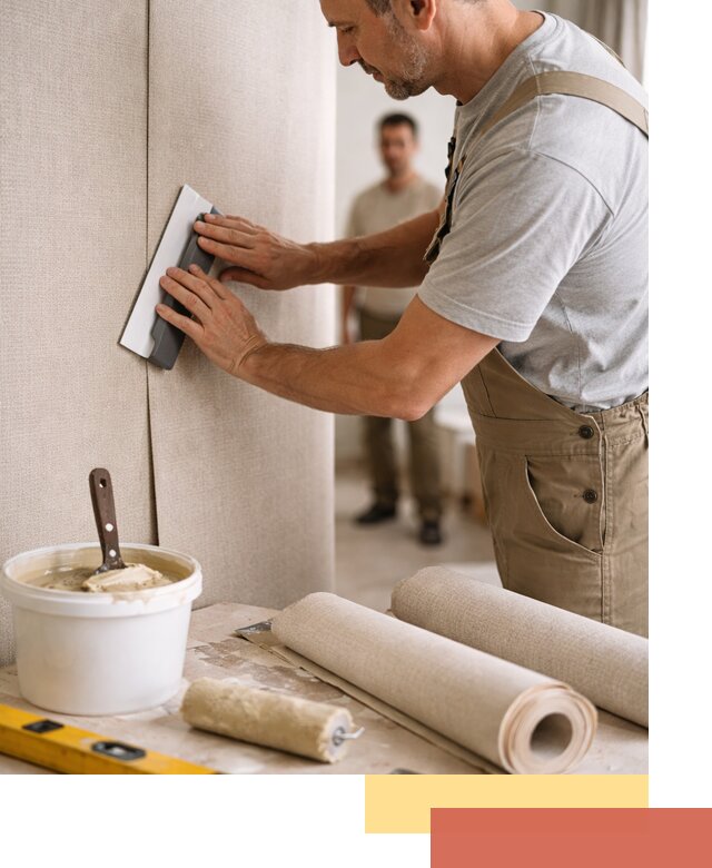 Поклейка текстильных обоев в Липецке профессионально и аккуратно