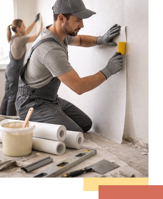 Поклейка стеклообоев профессионально в Липецке