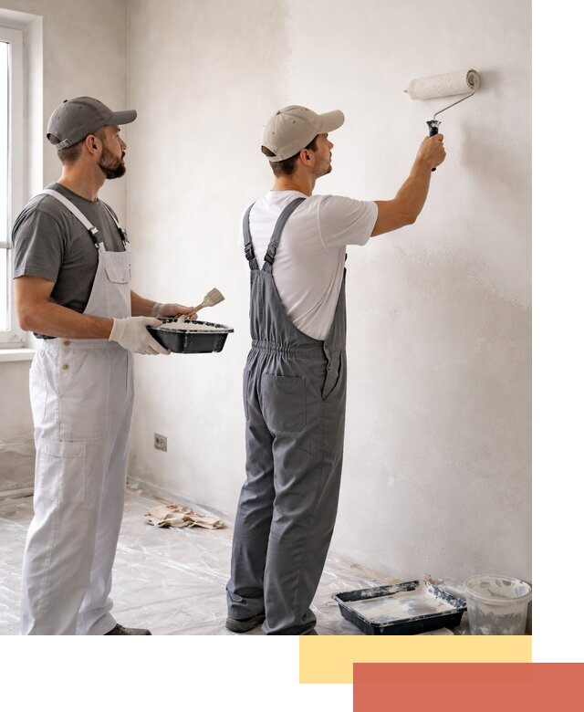 Покраска стен водоэмульсионной краской в Липецке