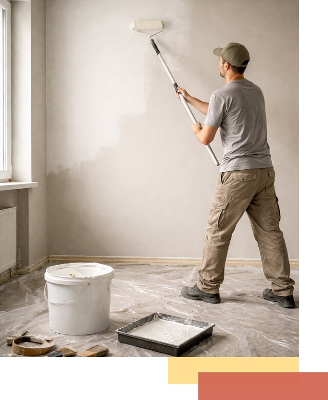 Покраска стен латексной краской в Липецке качественно и быстро