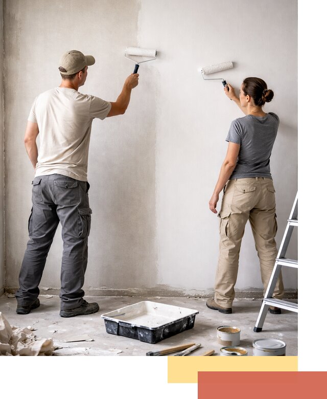 Окраска стен по стеклохолсту в Липецке качественно и долговечно