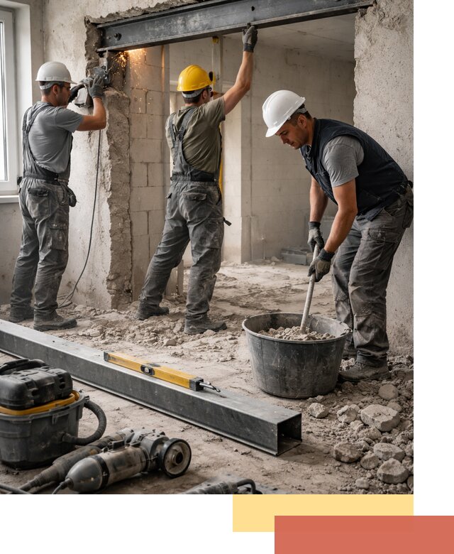 Создание проемов в стенах и несущих конструкциях в Липецке