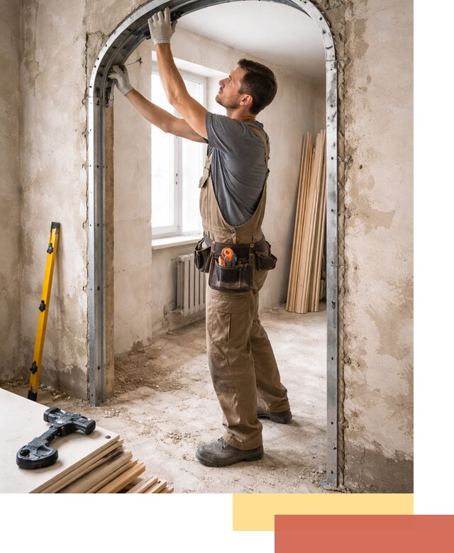 Устройство арочного проема в Липецке под ключ