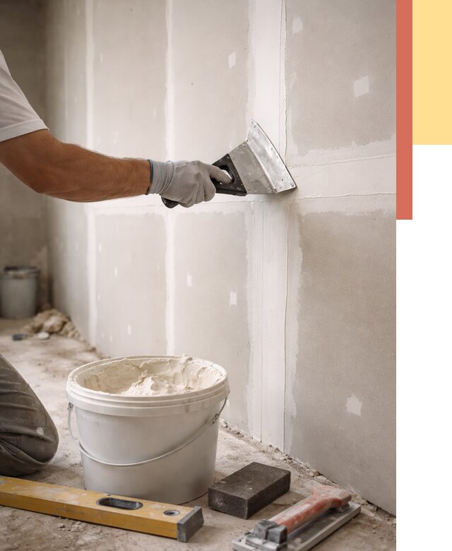 Шпаклевка перегородок из гипсокартона в Липецке от 2599 руб. — услуги ОТДЕЛОЧНИК-Лпц