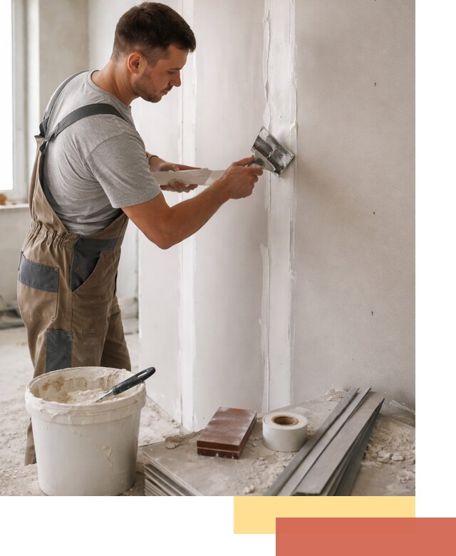 Шпаклевка перегородок из гипсокартона в Липецке качественно и быстро