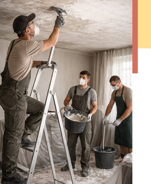 Удаление побелки с потолка в Липецке от 2599 руб. быстро и недорого | ОТДЕЛОЧНИК-Лпц