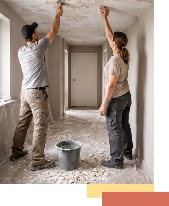 Удаление побелки с потолка в Липецке — быстро и аккуратно