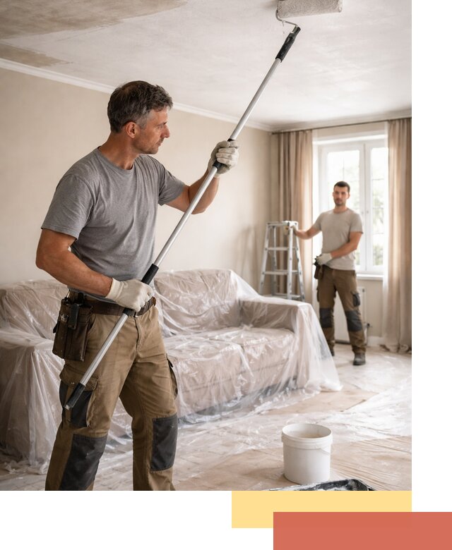 Грунтовка потолка в Липецке — подготовка под покраску и отделку