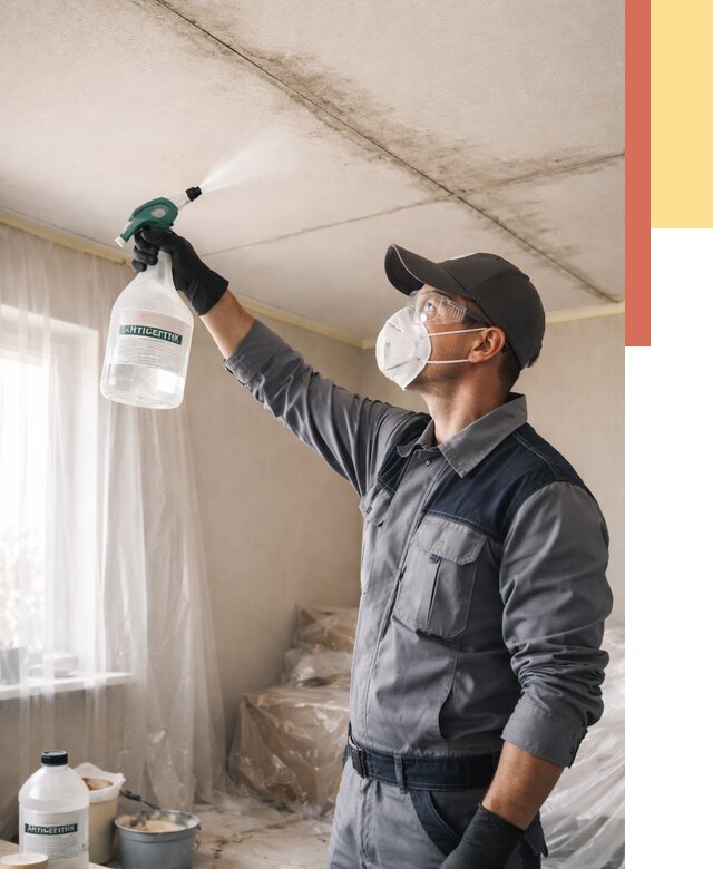 Антисептическая обработка потолка в Липецке от 2599 руб. | ОТДЕЛОЧНИК-Лпц