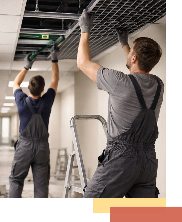 Монтаж потолка Грильято в Липецке: установка под ключ качественно