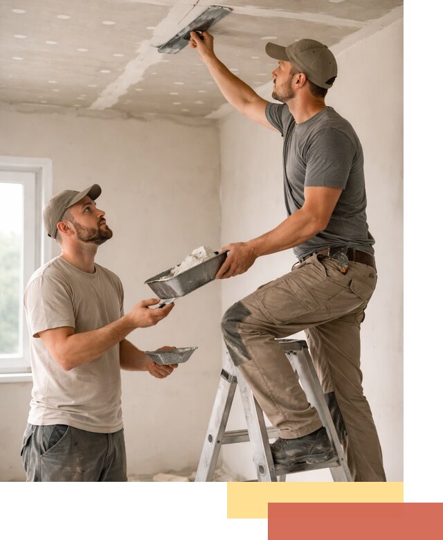 Шпаклевка потолка из гипсокартона в Липецке качественно и быстро