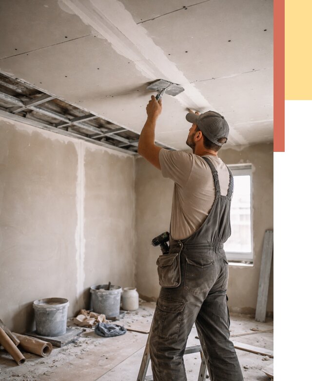 Ремонт потолка из гипсокартона в Липецке от 676 руб./м² — быстро и недорого | ОТДЕЛОЧНИК-Лпц