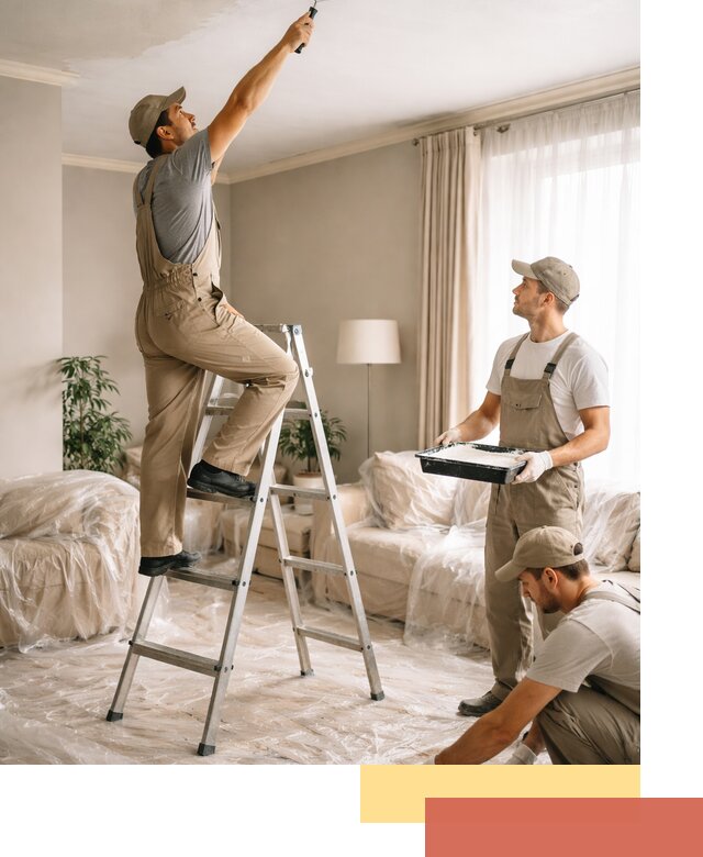 Покраска потолков акриловой краской в Липецке качественно и быстро