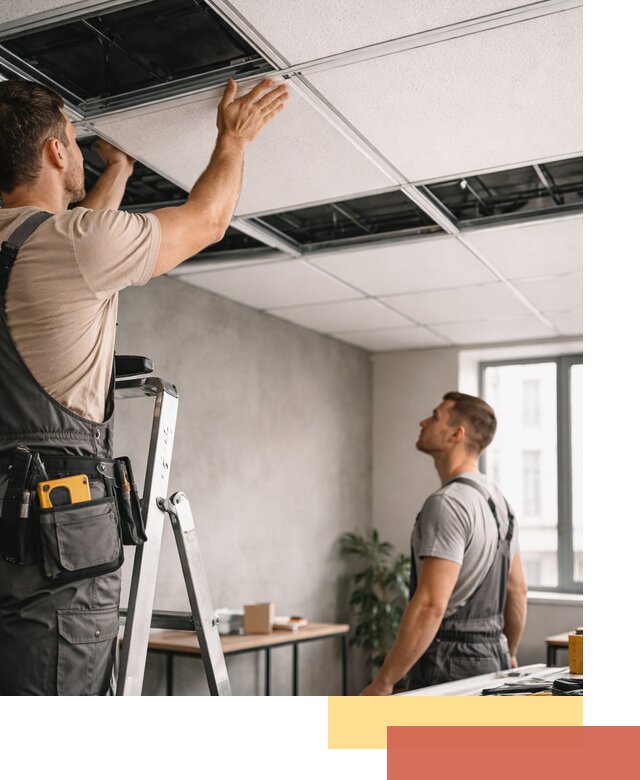 Монтаж потолочной плитки в Липецке качественно и в срок