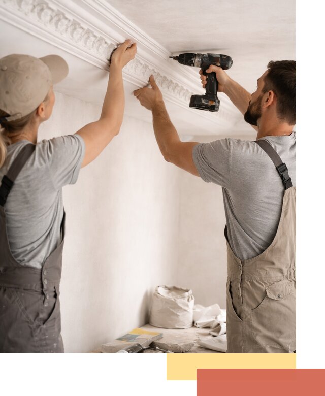 Профессиональный монтаж лепнины на потолок в Липецке