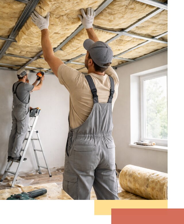 Утепление потолка под ключ в Липецке качественно и быстро