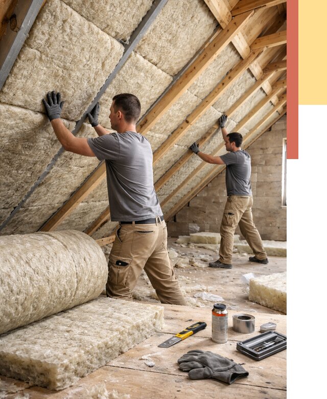 Утепление потолка минватой в Липецке от 1507 руб. — быстро и недорого | ОТДЕЛОЧНИК-Лпц